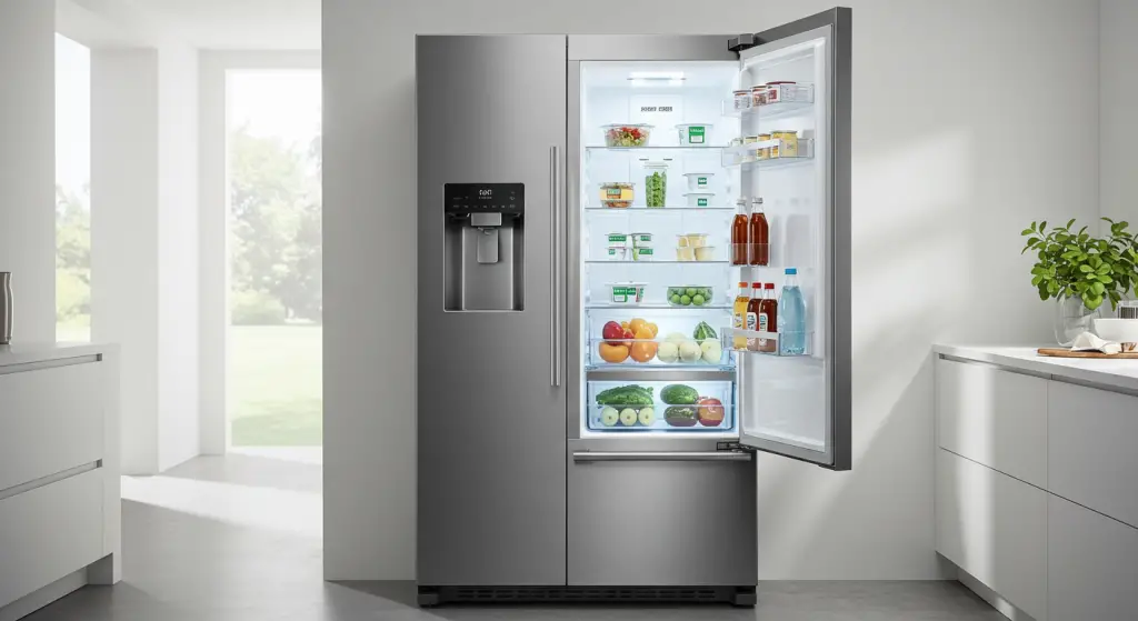 The refrigerator is the appliance that consumes the most energy: if you put it here you save money.